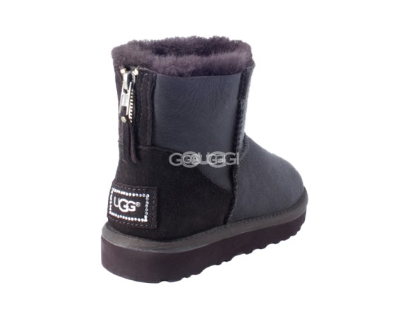 Classic Mini ZIP Metallic Chocolate