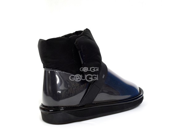 Clear Quilty Boots Black