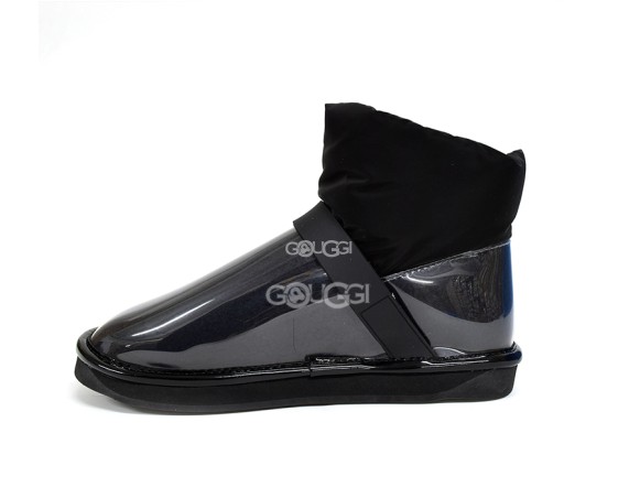 Clear Quilty Boots Black