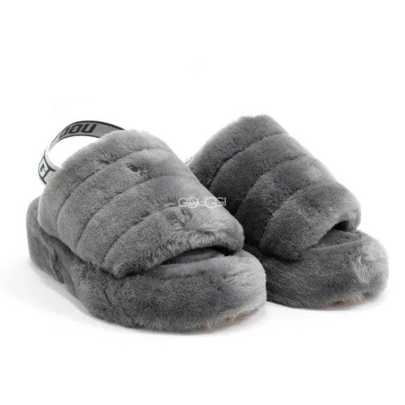 Ugg Fluff Yeah Slide Grey