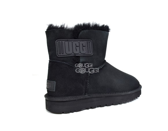 Mini Bailey Logo Strap Suede Black 