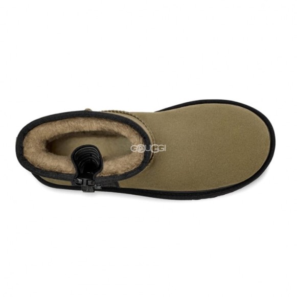 Mini Zipper Tape Logo - Burnt Olive