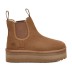 Женские ботинки на платформе UGG Neumel Platform Chelsea Chestnut
