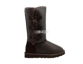 Bailey Button Triplet Metallic Chocolate