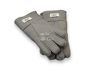 Мужские меховые перчатки UGG Leather Capuccinno