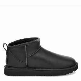 Ugg Classic Ultra Mini Leather Black