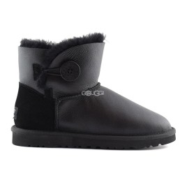 Mini Bailey Button Metallic Black