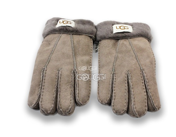 Меховые перчатки мужские Suede Capuccinno