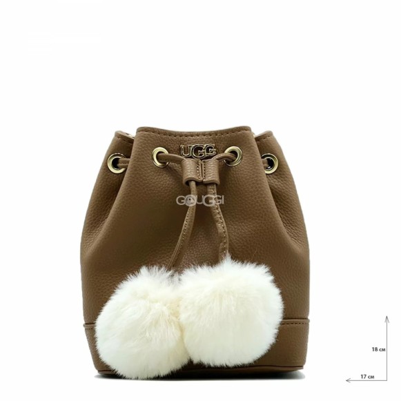 Ugg Aaliyah Bucket Crossbody Pom Chestnut