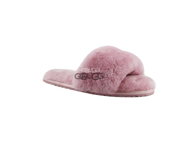 Fluff Slide Slippers Pink