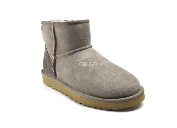 Женские мини угги с водоотталкивающей пропиткой Classic Mini Light Grey II