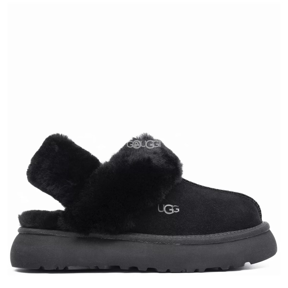 Black igg slippers sale