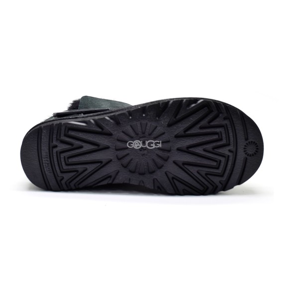 Ugg Mini Bailey Graphic Logo Suede Black